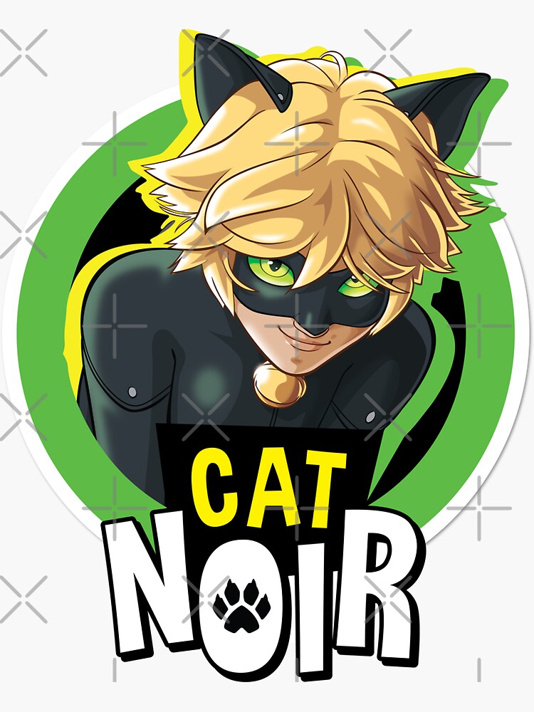 Miraculous Ladybug - Cat Noir Badge | Spiral Notebook