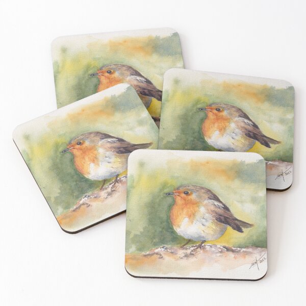 Item preview, Watercolor painting - robin designed and sold by ShopEvaF.