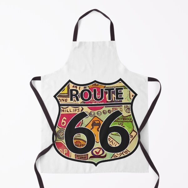 Item preview, Route 66 Highway sign with old signs in the background designed and sold by welshdesigns.