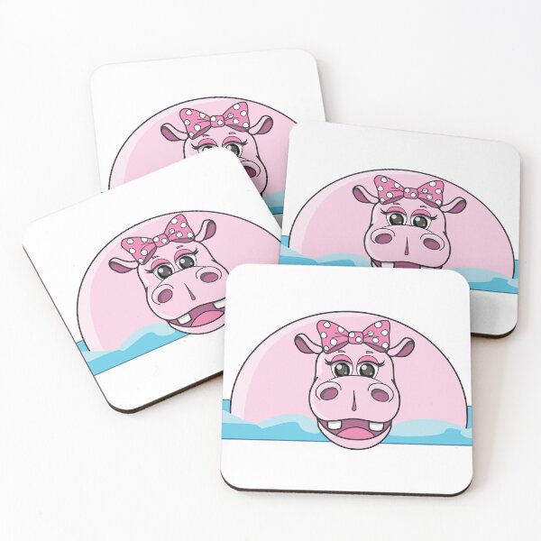 Item preview, Cute Pink Hippo designed and sold by TEZBER.
