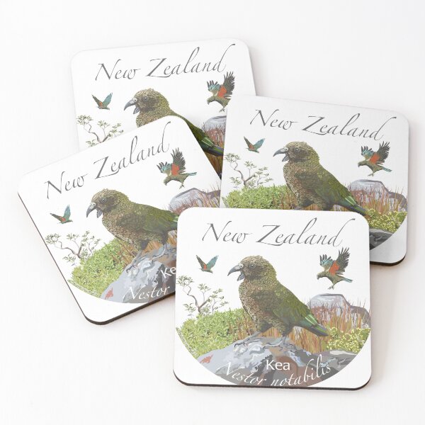 Item preview, The Kea (Nestor notabilis) - New Zealand's inquistive, disarming parrot of the Southern Alps designed and sold by contourcreative.