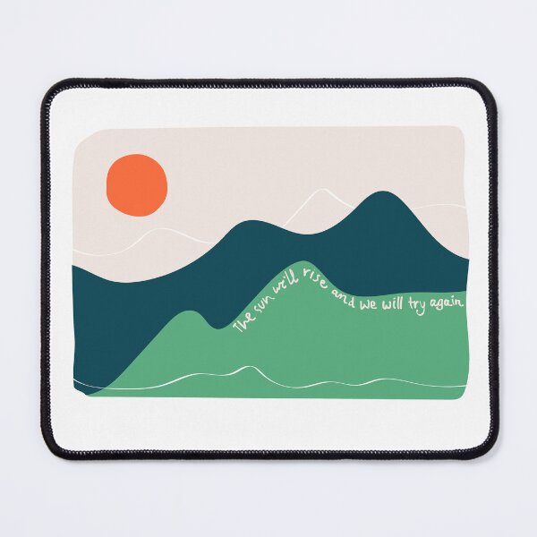 Item preview, Landscape design - "The sun will rise and we will try again" designed and sold by mejaldesigns.