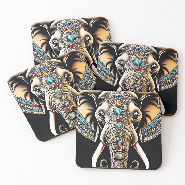 Item preview, A beautiful bejewelled bull elephant! designed and sold by Zen-Hues.