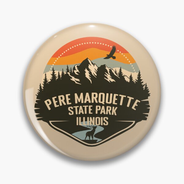 Item preview, PERE MARQUETTE STATE PARK ILLINOIS - IL, UNITED STATES RETRO designed and sold by mountainfad.