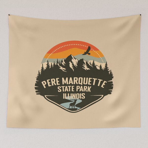Item preview, PERE MARQUETTE STATE PARK ILLINOIS - IL, UNITED STATES RETRO designed and sold by mountainfad.