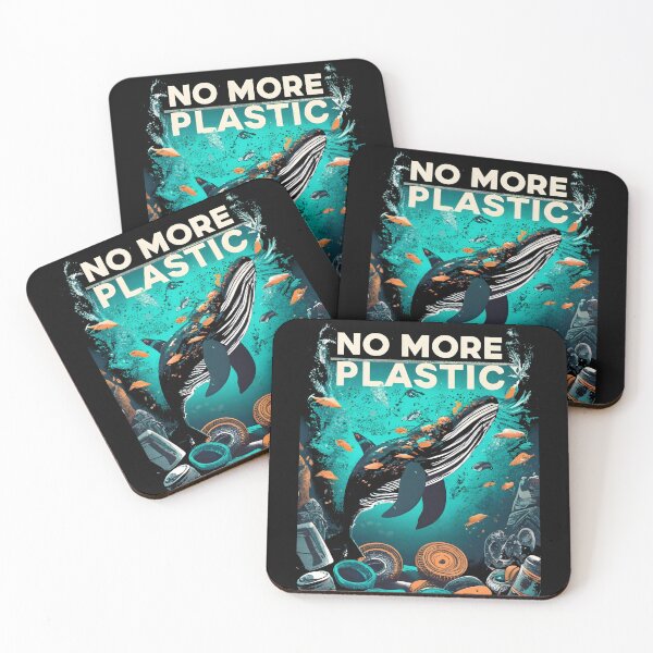 Item preview, No More Plastic - Save the Whales designed and sold by SandbarTees.