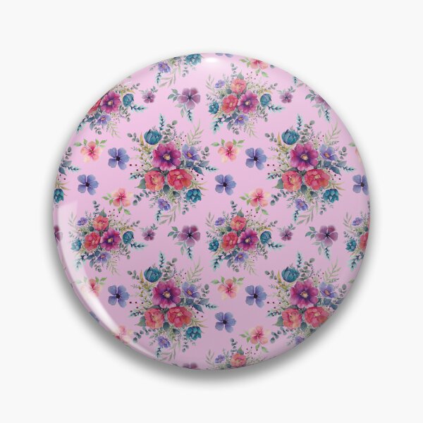 Item preview, Beautiful and bold floral on a pink background designed and sold by cracked-palette.