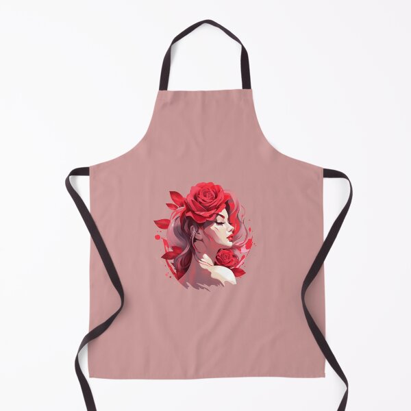 Item preview, Artistic Style Rose Flower Rose Girl Flower Girl Painting Drawing Cartoon Rose Sticker Art Prints and more designed and sold by Kevin Lou.