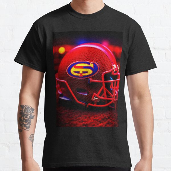 San Francisco 49ers Helmet Retro  Vintage San Francisco 49ers T-Shirt –  HOMAGE