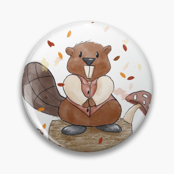 Item preview, Beaver takes a break designed and sold by Cornflowersart.