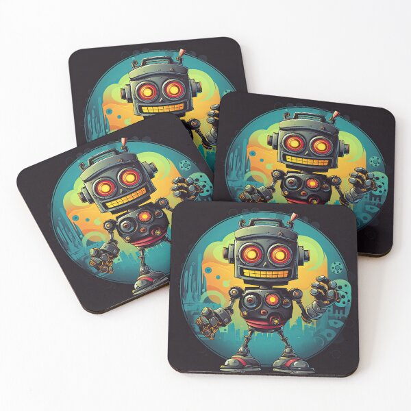 Item preview, vintage style robot, cartoon style designed and sold by GiovanniCancemi.