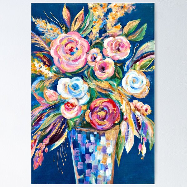 Item preview, Abstract bouquet in a vase designed and sold by JeLoTall.