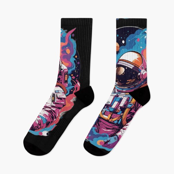 Item preview, Astronaut in space with stars, planets in the galaxy - Psychedelic pop style designed and sold by DigitalEmporio.