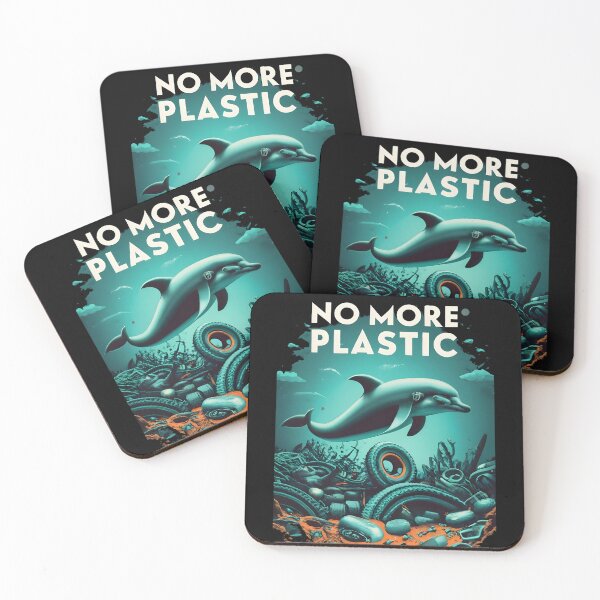 Item preview, No More Plastic - Save the Sea Dolphins designed and sold by SandbarTees.