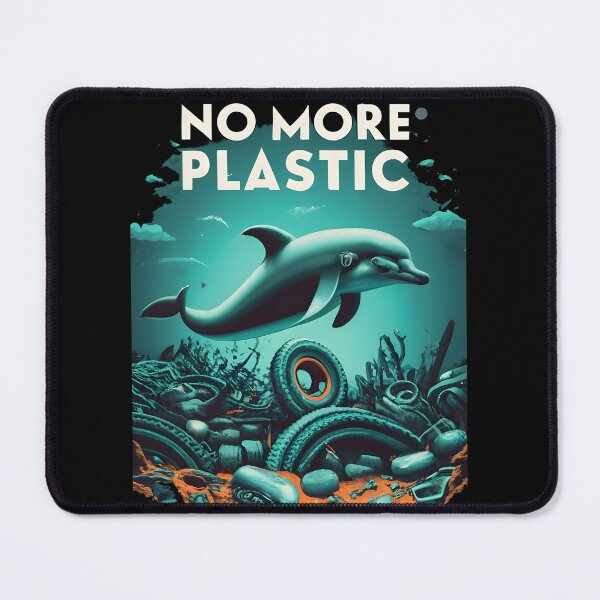 Item preview, No More Plastic - Save the Sea Dolphins designed and sold by SandbarTees.