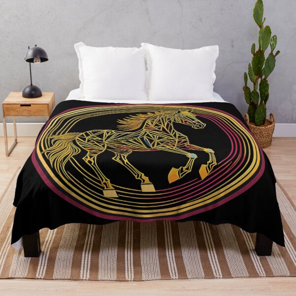 Item preview, Golden Horse in Circle designed and sold by nicestr.