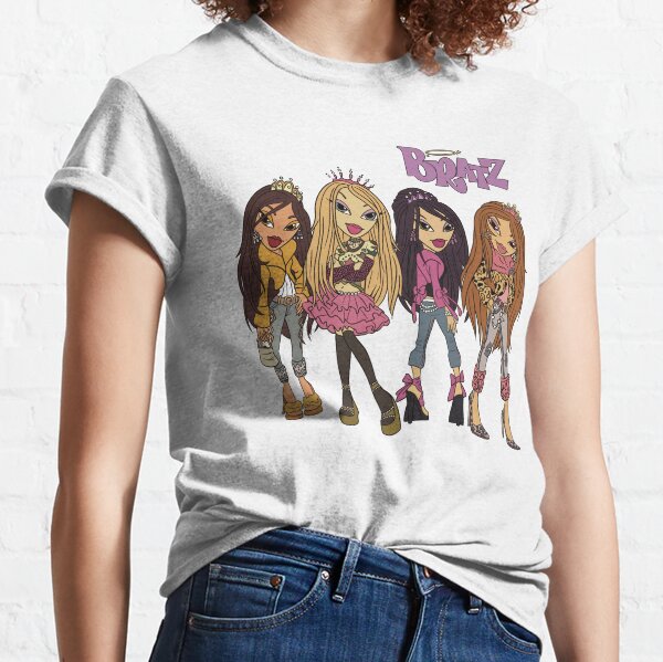 Bratz Camiseta de muñecas originales para mujer, Yasmin, Cloe, Jade y  Sasha, vintage de los años 90, Negro - : Ropa, Zapatos y Joyería 