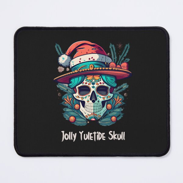 Item preview, Jolly Yuletide Skull: Festive Holiday Decor designed and sold by StickerStudio27.