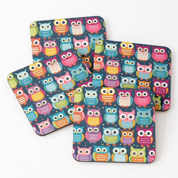 Item preview, Multicolour Owls designed and sold by ZipperlyZolo.