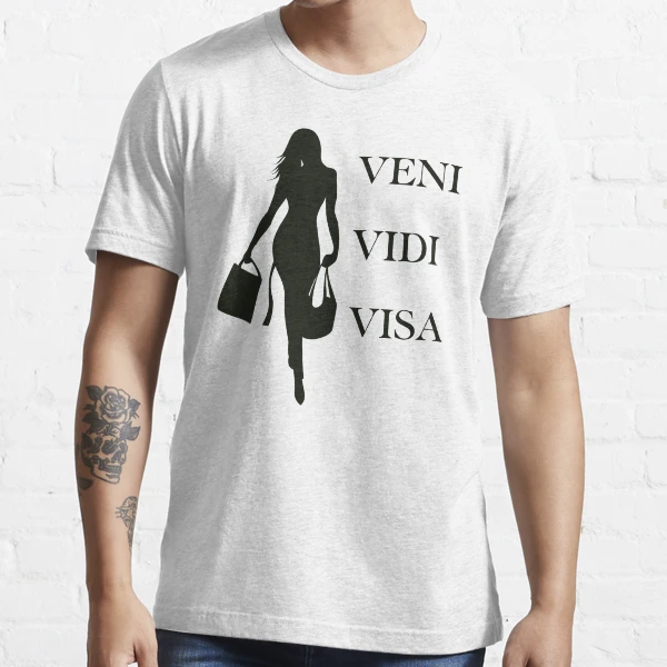 Camiseta Veni Vidi Vici - preta - estampa média - ZOO