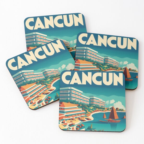 Artikelvorschau, Ein Vintage-Reiseplakat von Cancun - Mexiko entworfen und verkauft von GoodOldVintage.