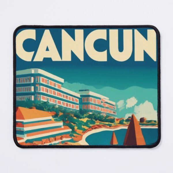 Item preview, A Vintage Travel Poster of Cancun - Mexico designed and sold by GoodOldVintage.