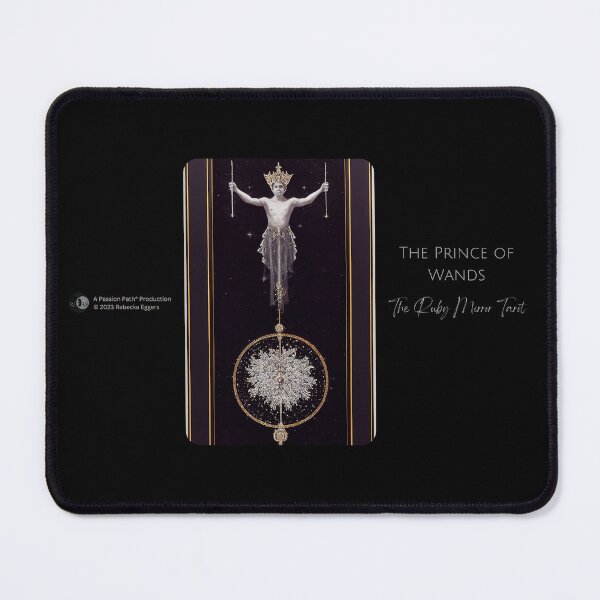 Item preview, The Ruby Mirror Tarot: The Prince of Wands designed and sold by Rebecka Eggers.