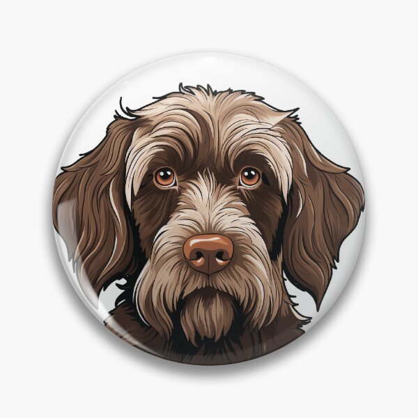 Item preview, Wirehaired Pointing Griffon Dog Illustration designed and sold by whyitsme.