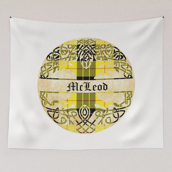 Item preview, McLeod Tree of Life Clan Scottish Surname tartan designed and sold by BagTown Clans.