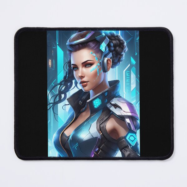 Item preview, Tech-Savvy Cyber Heroine designed and sold by Mechanical-Artt.