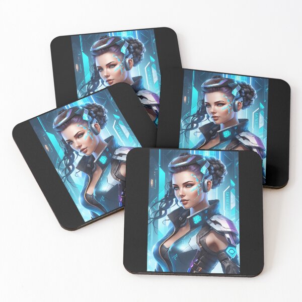 Item preview, Tech-Savvy Cyber Heroine designed and sold by Mechanical-Artt.