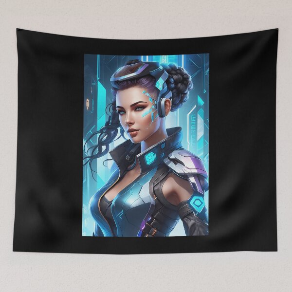 Item preview, Tech-Savvy Cyber Heroine designed and sold by Mechanical-Artt.