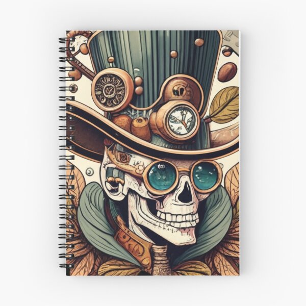 Item preview, Esspresso Steampunk Skeleton - Steampunk Skeleton - Mechanical - Gears - Clock Top Hat designed and sold by Luvjesus2.