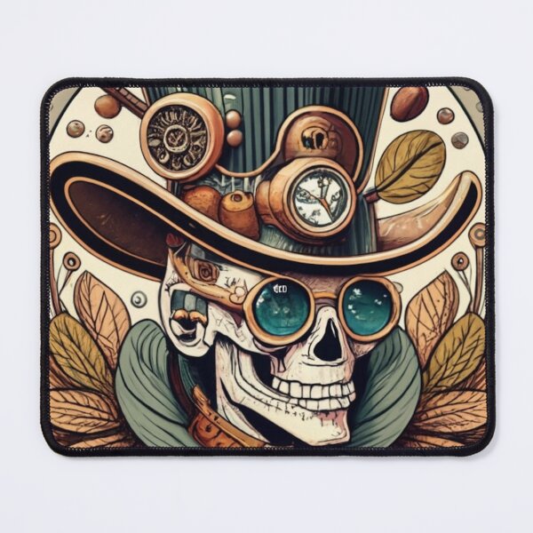 Item preview, Esspresso Steampunk Skeleton - Steampunk Skeleton - Mechanical - Gears - Clock Top Hat designed and sold by Luvjesus2.