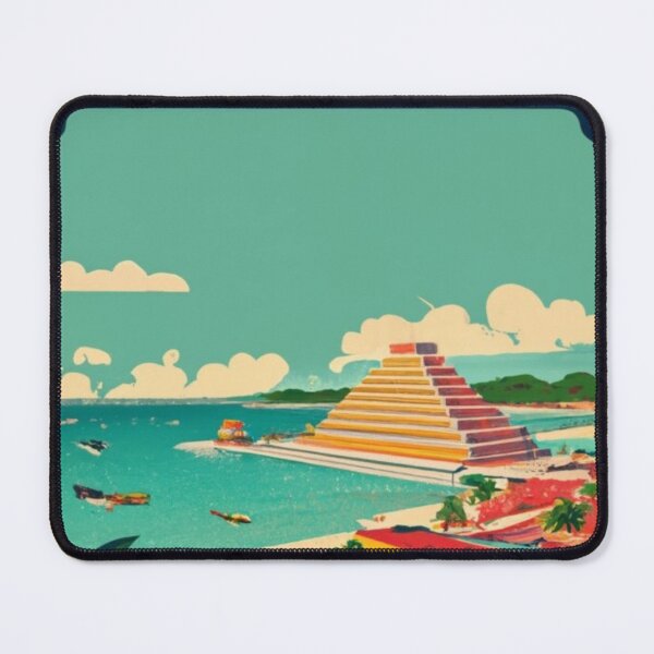 Item preview, A Vintage Travel Poster of Cancun - Mexico designed and sold by GoodOldVintage.