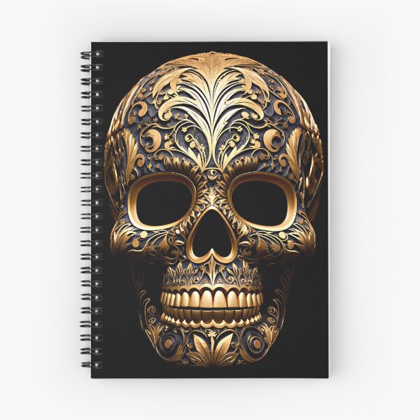 Artikelvorschau, goldener Totenkopf entworfen und verkauft von MagicColorPrint.