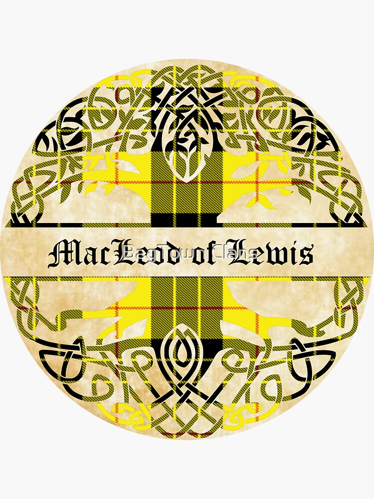 Clan MacLeod of Lewis Scotland Map Crest
