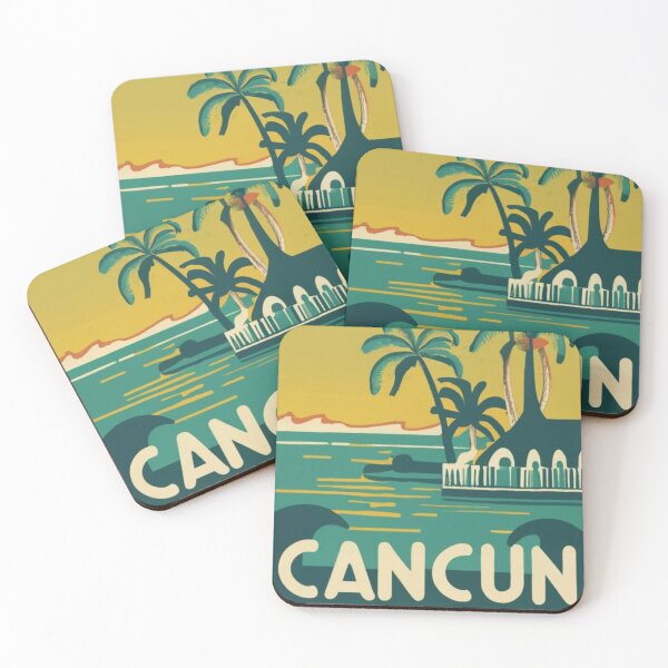 Artikelvorschau, Ein Vintage-Reiseplakat von Cancun - Mexiko entworfen und verkauft von GoodOldVintage.