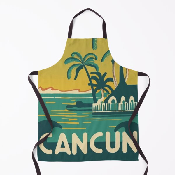 Item preview, A Vintage Travel Poster of Cancun - Mexico designed and sold by GoodOldVintage.