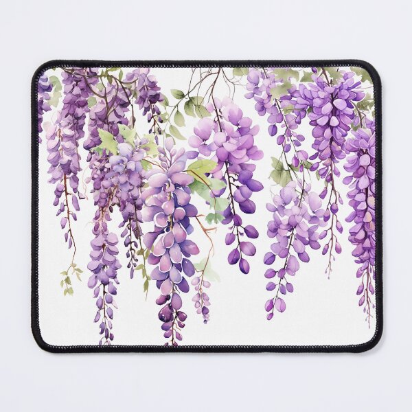 Item preview, Wisteria Wonderland: Enchanting Watercolor Dangling Florals for Puzzles and Tapestries designed and sold by EmeraldeaArt.
