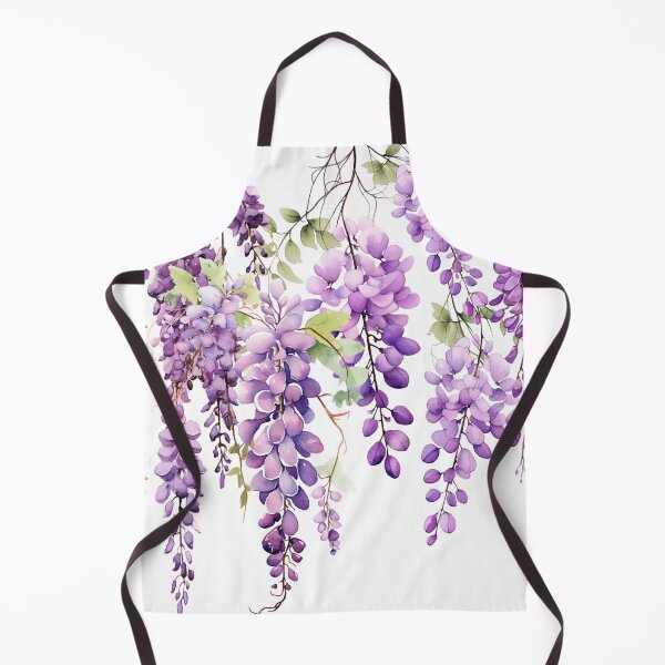 Artikelvorschau, Wisteria Wonderland: Bezaubernde baumelnde Aquarellblumen für Puzzles und Wandteppiche entworfen und verkauft von EmeraldeaArt.