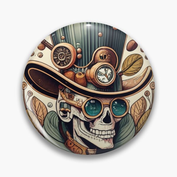 Item preview, Esspresso Steampunk Skeleton - Steampunk Skeleton - Mechanical - Gears - Clock Top Hat designed and sold by Luvjesus2.