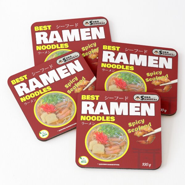 Item preview, Best Ramen Noodles Spicy Seafood-  Unknown Brand Food Packaging designed and sold by altdisney.
