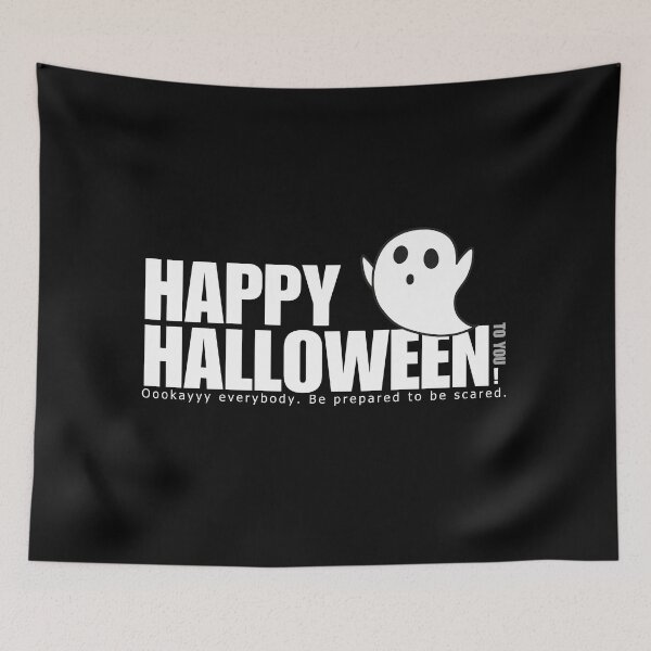 Item preview, Happy Halloween Black and White Ghost  designed and sold by Sunshine-Dreams.