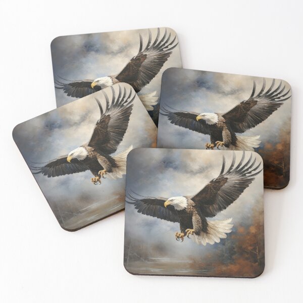 Item preview, Bald Eagle in Flight 02 designed and sold by Elisabeth Lucas.