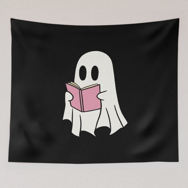 Item preview, Cute halloween ghost reading book designed and sold by Mateusz Majcherek.