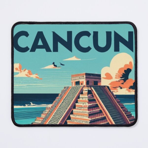 Item preview, A Vintage Travel Poster of Cancun - Mexico designed and sold by GoodOldVintage.