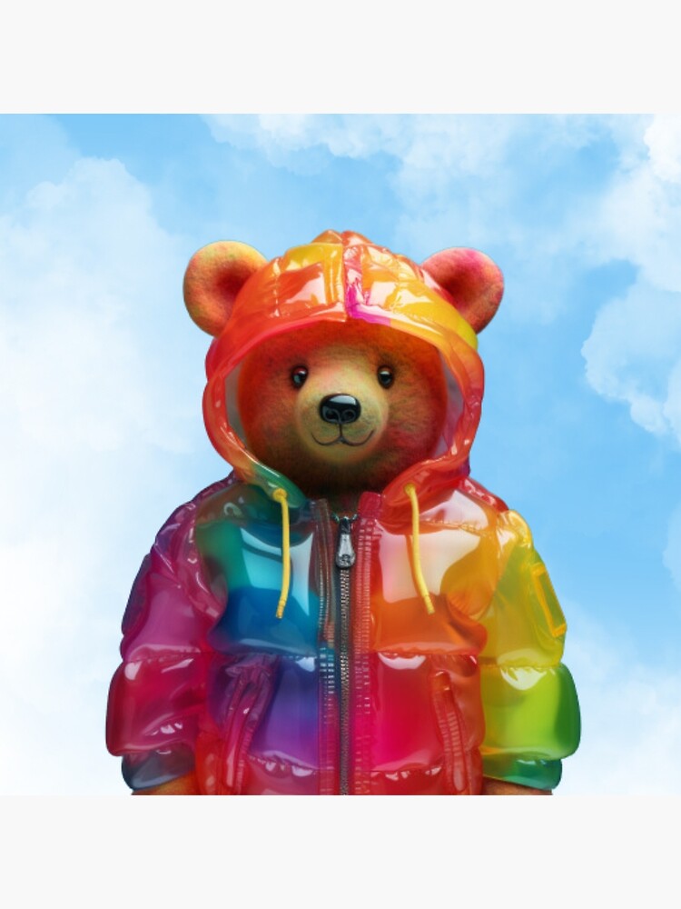 Lámina rígida for Sale con la obra «Osito de goma, osito arcoíris