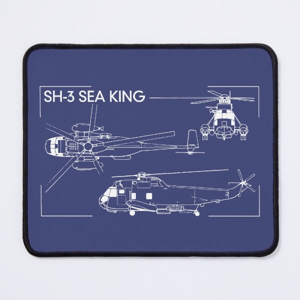 Item preview, SH-3 Sea King Helicopter Blueprint Diagram designed and sold by MilitaryMart.