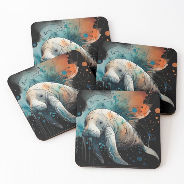 Item preview, Manatee in watercolor style designed and sold by SandbarTees.